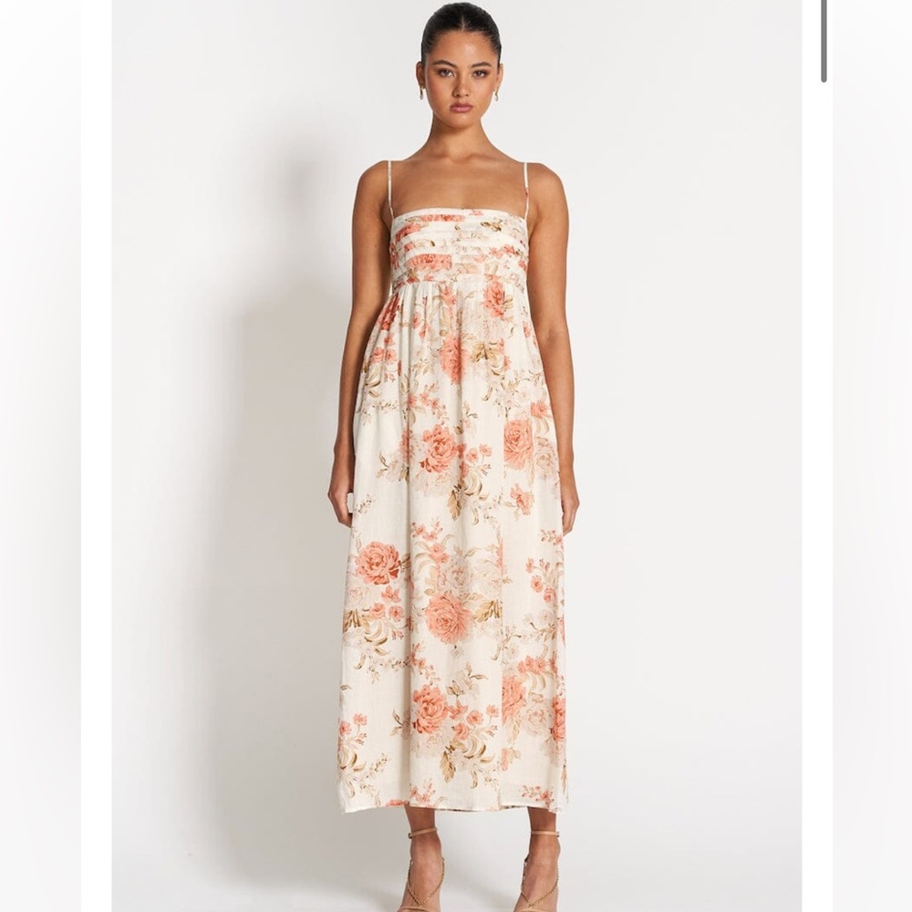 SOFIA the Label - Floral Cream Maxi Dress [L]